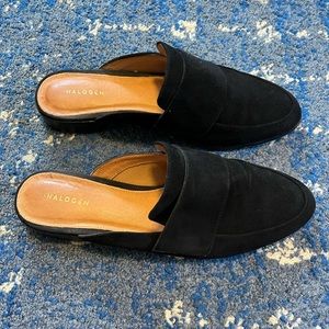 Halogen Violet Mules, size 7